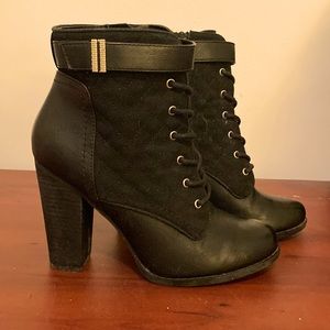 Black heeled boots from spring